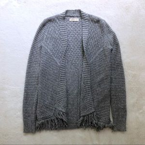 Hollister Gray Knit Cardigan